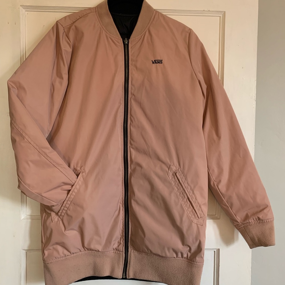 Vans jacket. Medium. Reversible to solid black